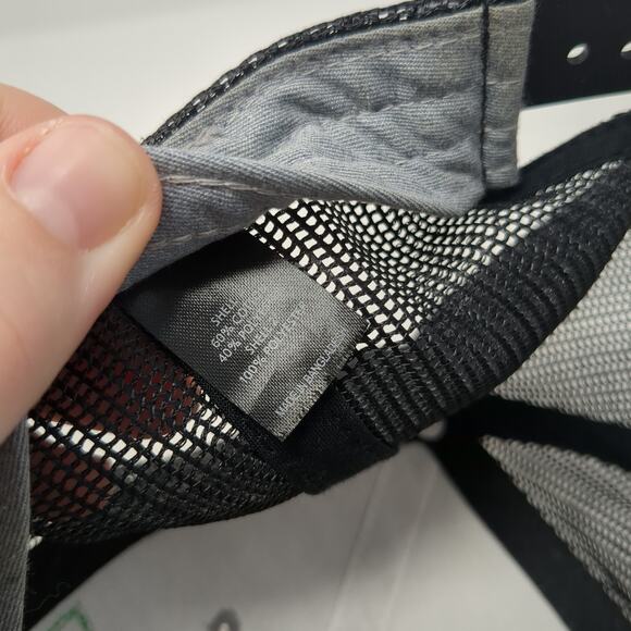 L Logo Snapback Trucker Hat Gray One Size Adjustable Lightweight Richardson - Picture 10 of 10